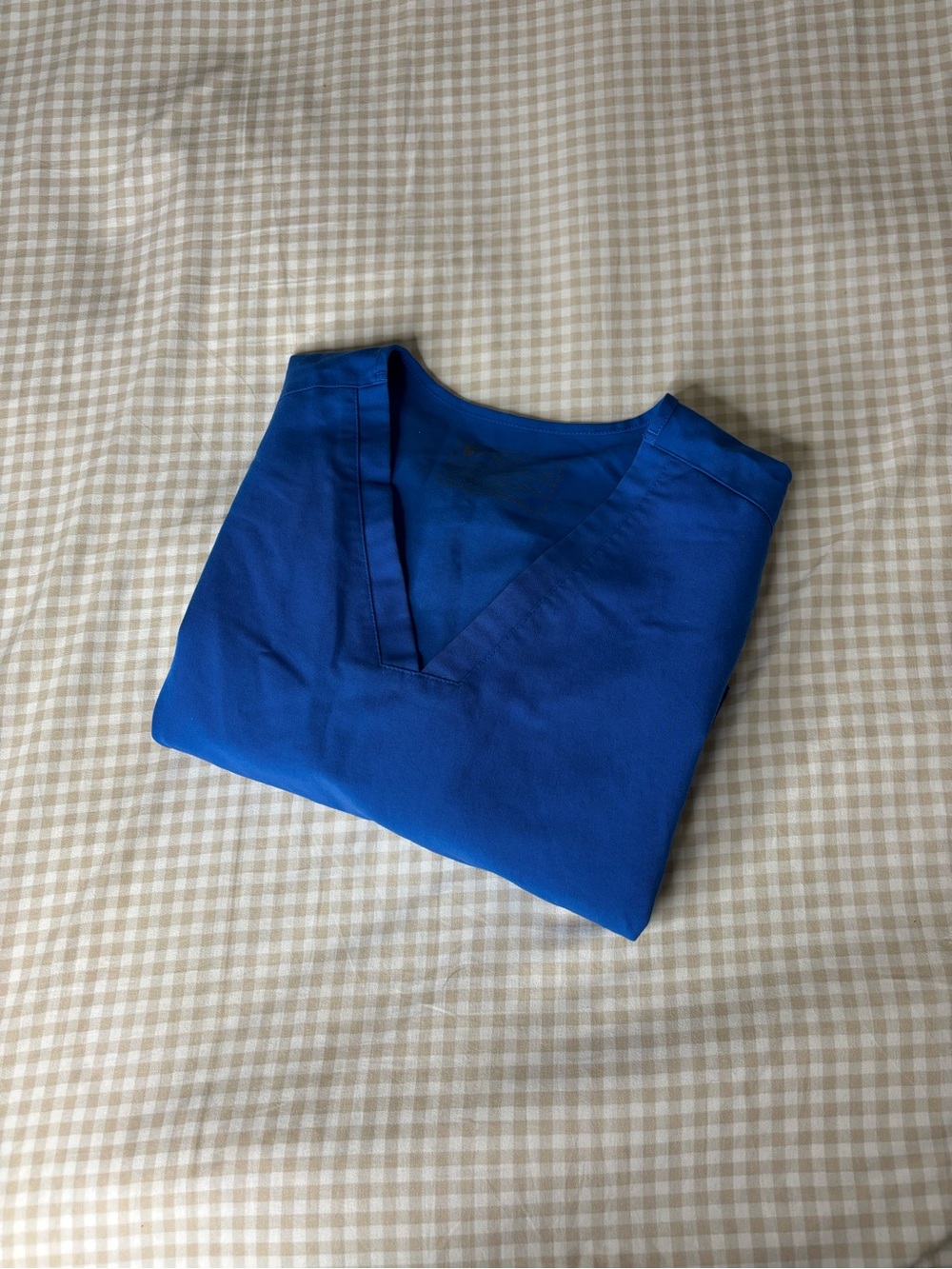 Figs Casma Scrub Top in Royal Blue